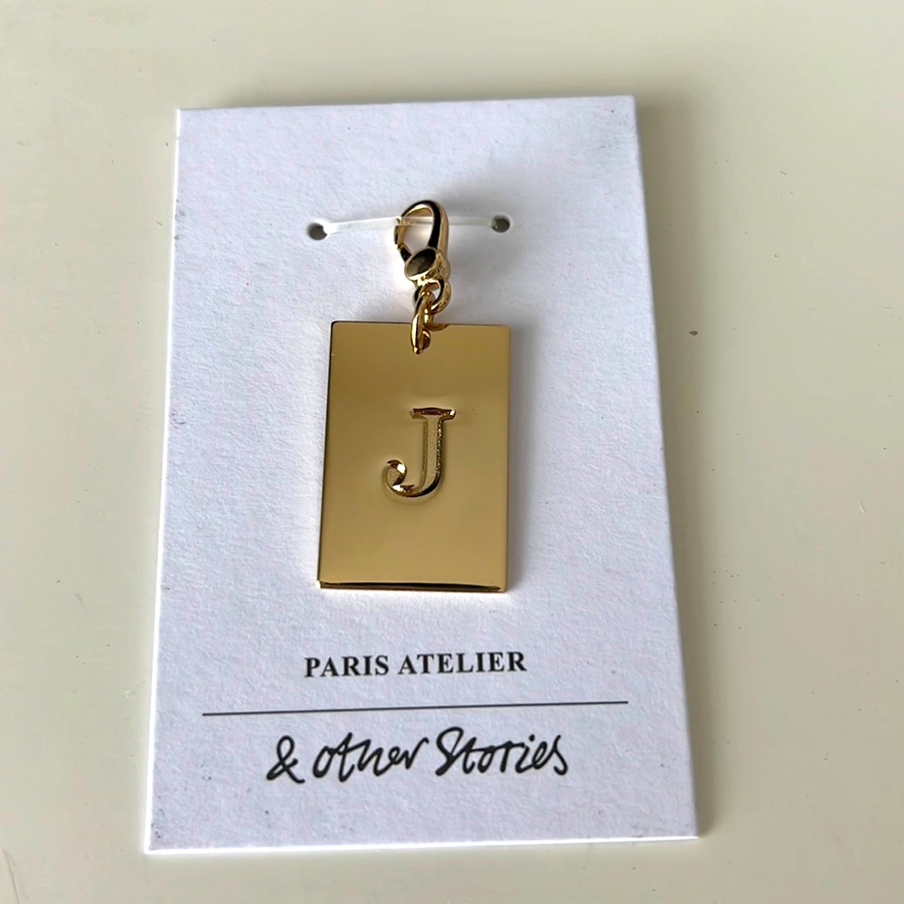 & Other Stories Gold Plated “J” Charm